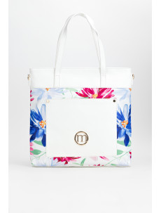 Monnari Bags Dámská kabelka s květinovým motivem Multi White