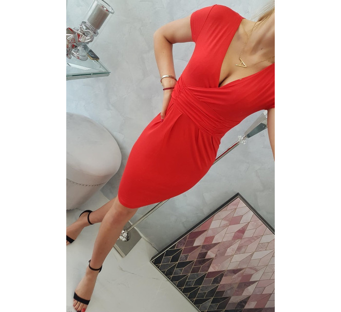 8310 Sukienka czerwona