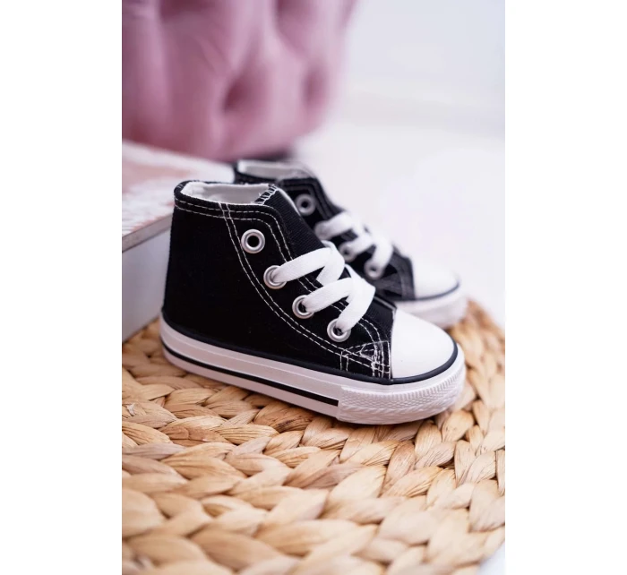 Dětské Vysoké Tenisky Černé Filemon Dětské Vysoké Tenisky Černé Filemon