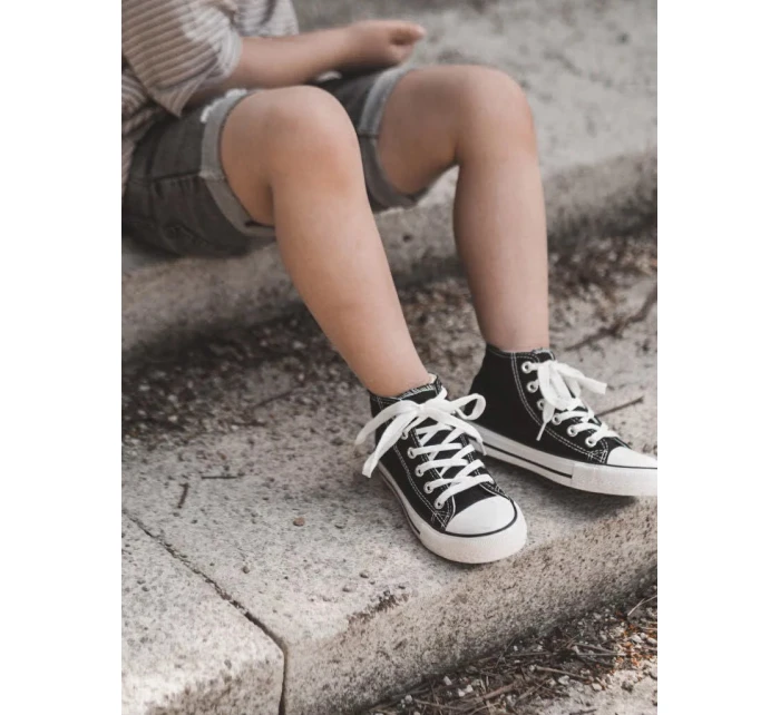 Dětské Vysoké Tenisky Černé Filemon Dětské Vysoké Tenisky Černé Filemon