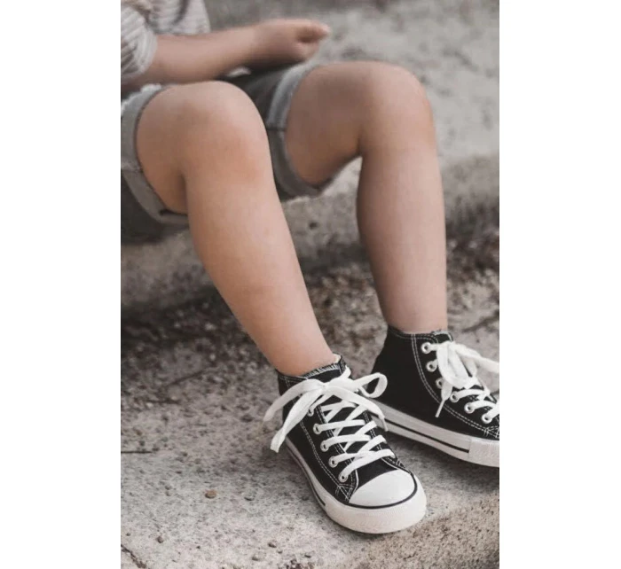 Dětské Vysoké Tenisky Černé Filemon Dětské Vysoké Tenisky Černé Filemon