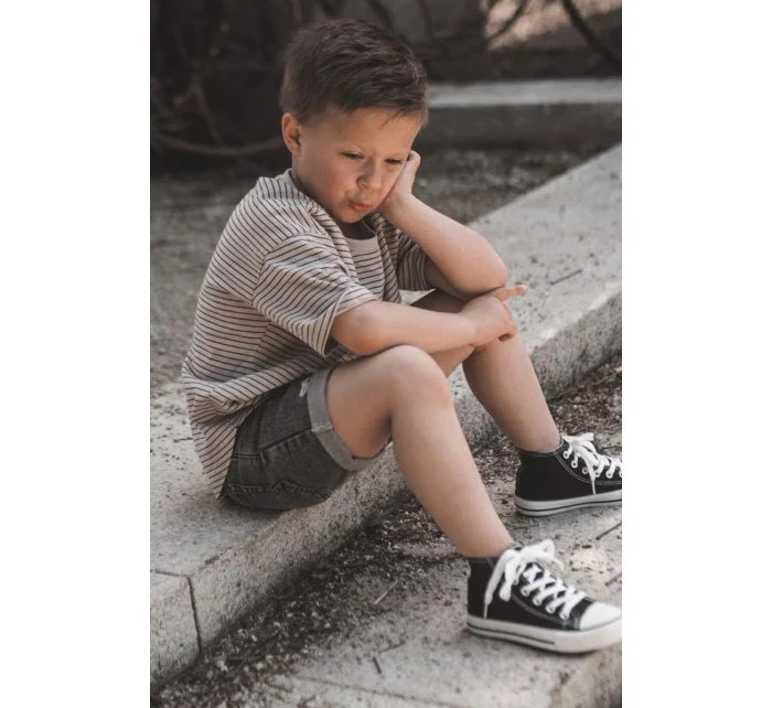 Dětské Vysoké Tenisky Černé Filemon Dětské Vysoké Tenisky Černé Filemon