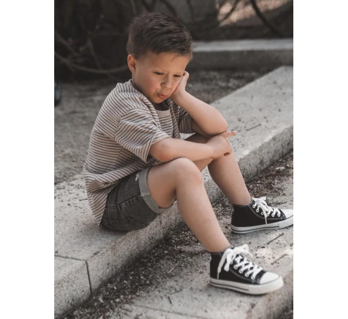 Dětské Vysoké Tenisky Černé Filemon Dětské Vysoké Tenisky Černé Filemon