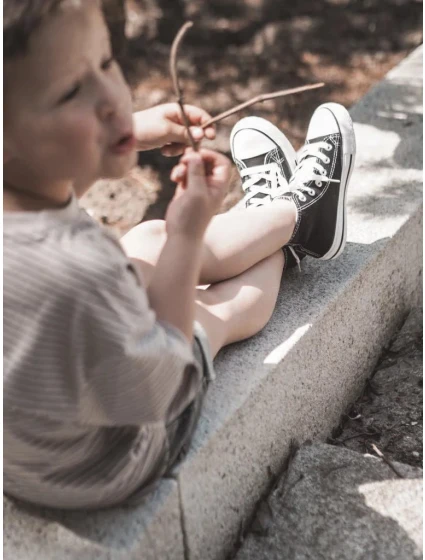 Dětské Vysoké Tenisky Černé Filemon