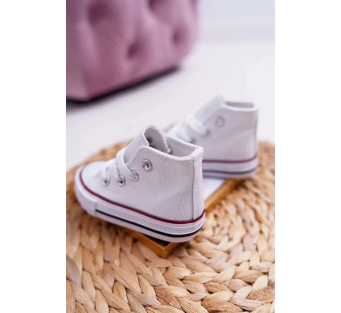 Dětské Vysoké Tenisky Bílé Filemon Dětské Vysoké Tenisky Bílé Filemon