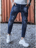Modré pánské kalhoty Dstreet UX3286