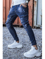 Modré pánské kalhoty Dstreet UX3286
