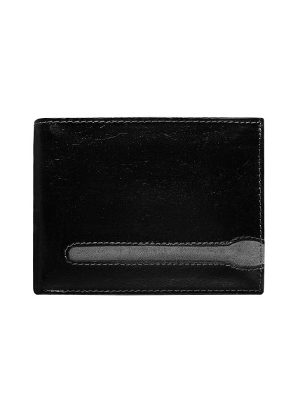 Černá pánská peněženka z pravé kůže