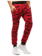 Pánské červené camo kalhoty Dstreet UX3514