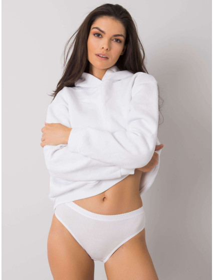 Bílé hladké kalhotky pro ženy