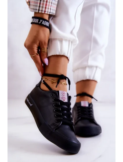 Dámské nízké tenisky Cross Jeans model 19960485 černá - Kesi