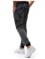 Pánské antracitové camo kalhoty Dstreet UX3627