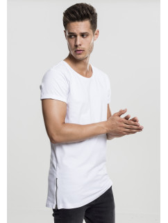 Bílé tričko s dlouhým bočním zipem