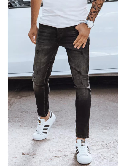 Černé pánské džínové kalhoty Dstreet UX3830