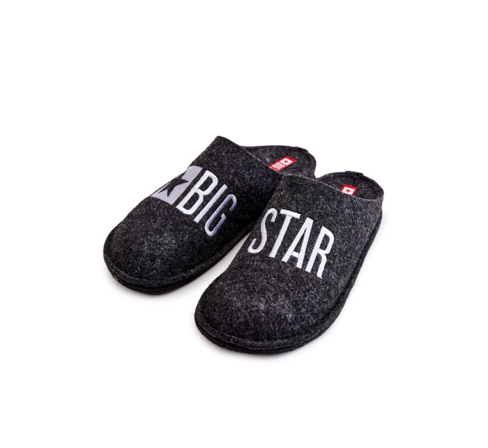 Klasické pánské pantofle Big Star KK176003 Černé