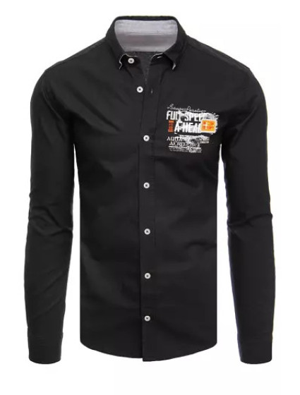Černá pánská košile Dstreet DX2285
