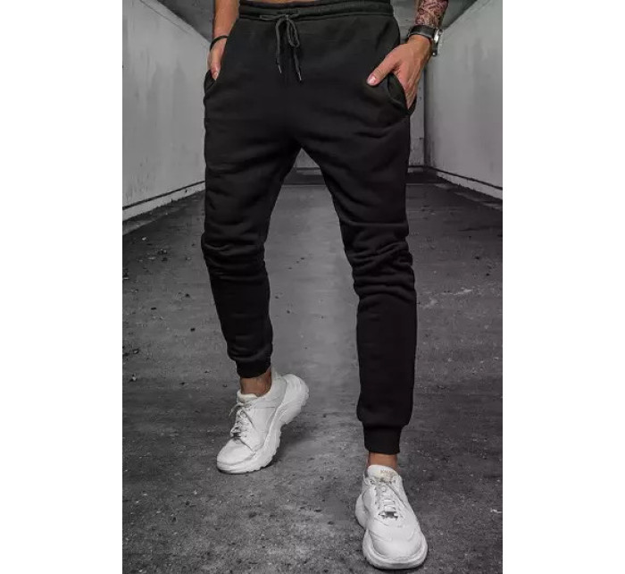 Černé pánské kalhoty Dstreet UX3889