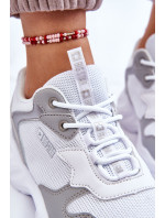 Dámské lehké sportovní boty Big Star LL274375 Bílá a šedá