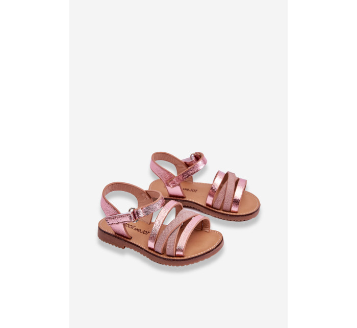Dětské sandály s popruhy Růžove Isla