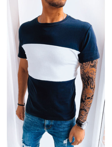 Dstreet pánské jednobarevné tričko tmavě modré barvy RX5081