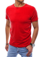 Pánské jednobarevné tričko červené Dstreet RX5306