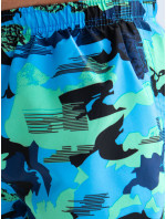 Pánské camo modro-zelené koupací šortky Dstreet SX2383
