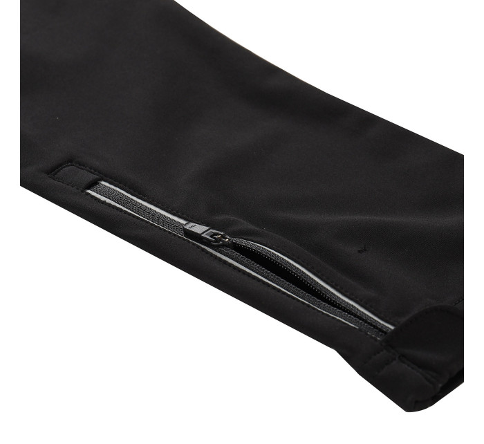 Dětské rychleschnoucí softshellové kalhoty ALPINE PRO ABARO black