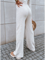LAKELIFE dámské široké kalhoty, světle béžová, Dstreet UY1686