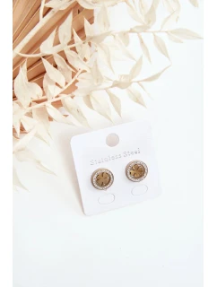 Zlaté náušnice jetel z nerezové oceli