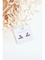 Klasické zlaté náušnice ve tvaru V