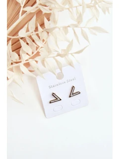 Klasické zlaté náušnice ve tvaru V