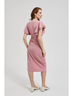 Dámské midi šaty MOODO - prachová růžová