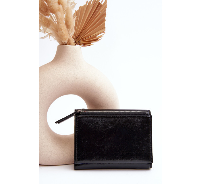 Dámská peněženka vyrobená z ekokůže černá Joanela