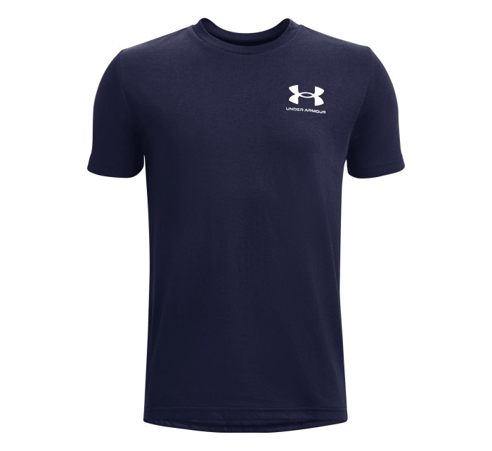 Chlapecké tričko Under Armour Sportstyle Left Chest SS - námořnická modrá
