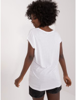 Bílé dámské tričko s potiskem SUBLEVEL