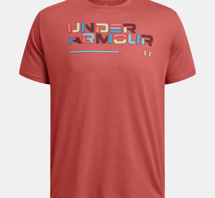 Pánské tričko Under Armour Colorblock Wordmark SS
