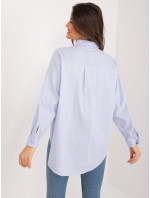 Světle modrá dámská klasická bavlněná košile