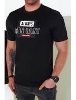 Pánské tričko s potiskem černé Dstreet RX5407