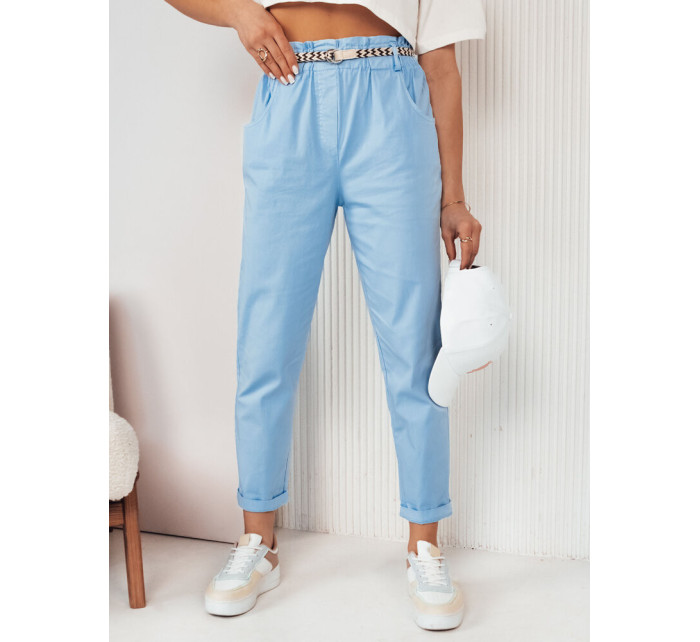 Dámské látkové kalhoty ERLON modré Dstreet UY2028