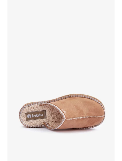 Domácí obuv Pantofle s výšivkou Dámské Inblu EY000028 Camel Domácí obuv Pantofle s výšivkou Dámské Inblu EY000028 Camel