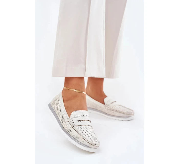 Dámské eko kožené mokasíny Bralithia – zlaté Dámské eko kožené mokasíny Bralithia – zlaté