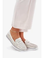 Dámské eko kožené mokasíny Bralithia – zlaté Dámské eko kožené mokasíny Bralithia – zlaté