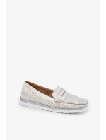 Dámské eko kožené mokasíny Bralithia – zlaté Dámské eko kožené mokasíny Bralithia – zlaté