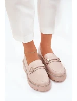 Dámské zdobené mokasíny s cyrkoniemi Patina – béžové Dámské zdobené mokasíny s cyrkoniemi Patina – béžové