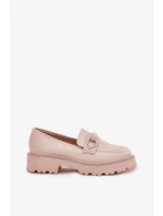 Dámské zdobené mokasíny s cyrkoniemi Patina – béžové Dámské zdobené mokasíny s cyrkoniemi Patina – béžové