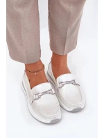 Dámské kožené mokasíny S.Barski – perlové Dámské kožené mokasíny S.Barski – perlové