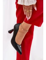 Elegantní dámské lodičky na rozšířeném jehlovém podpatku Vinceza – černé Elegantní dámské lodičky na rozšířeném jehlovém podpatku Vinceza – černé