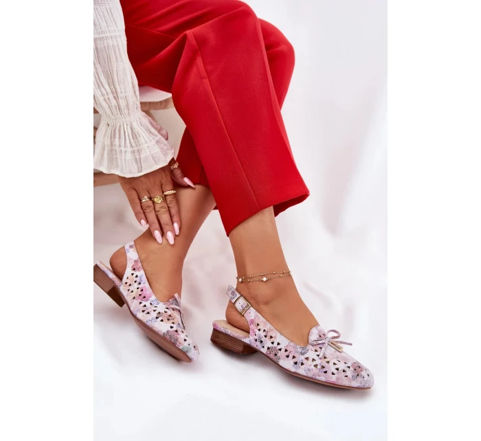 Dámské perforované baleríny s otevřenou patou Navinnia – multikolor Dámské perforované baleríny s otevřenou patou Navinnia – multikolor