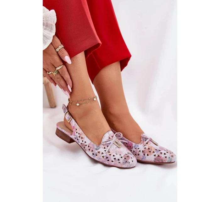 Dámské perforované baleríny s otevřenou patou Navinnia – multikolor Dámské perforované baleríny s otevřenou patou Navinnia – multikolor