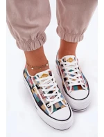 Dámské vzorované trampky na platformě Lee Cooper – multikolor